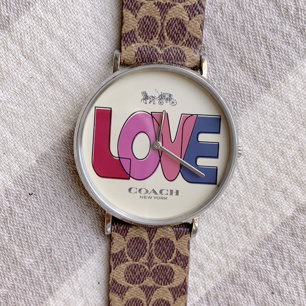 Coach LOVE watch. Like new condition